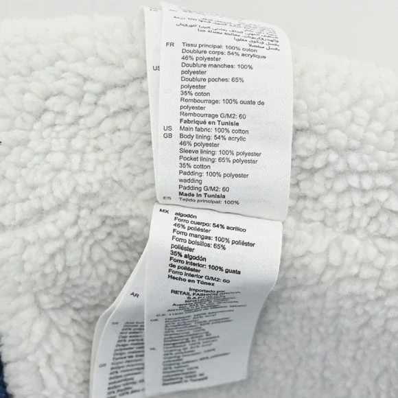 Sandro David Denim Jacket Womens Sz 36 Blue Faux Shearling Trimmed Trucker Jean - Picture 9 of 16